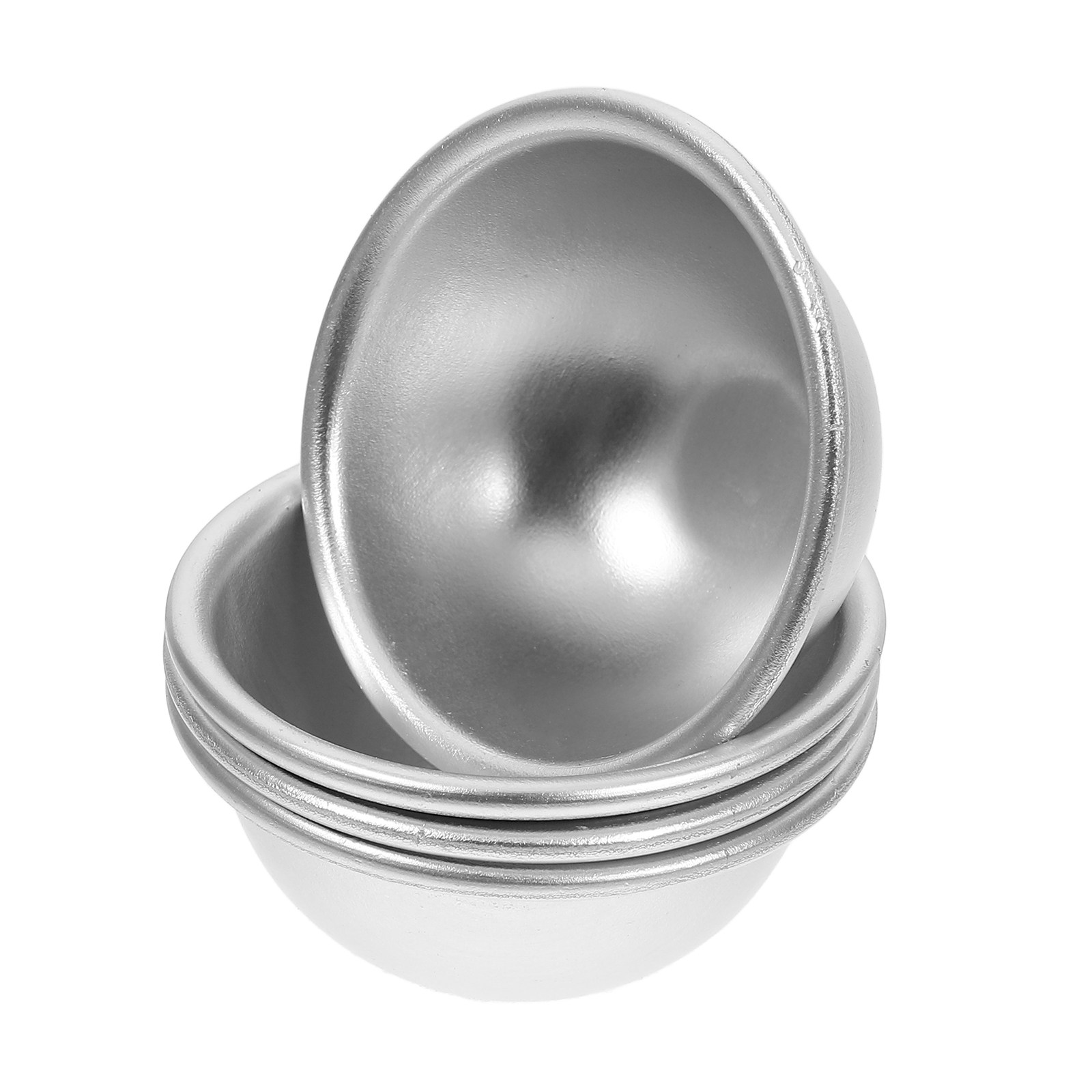 Bath Bomb Mold - 4 stuks aluminium halfronde badvormen, grote