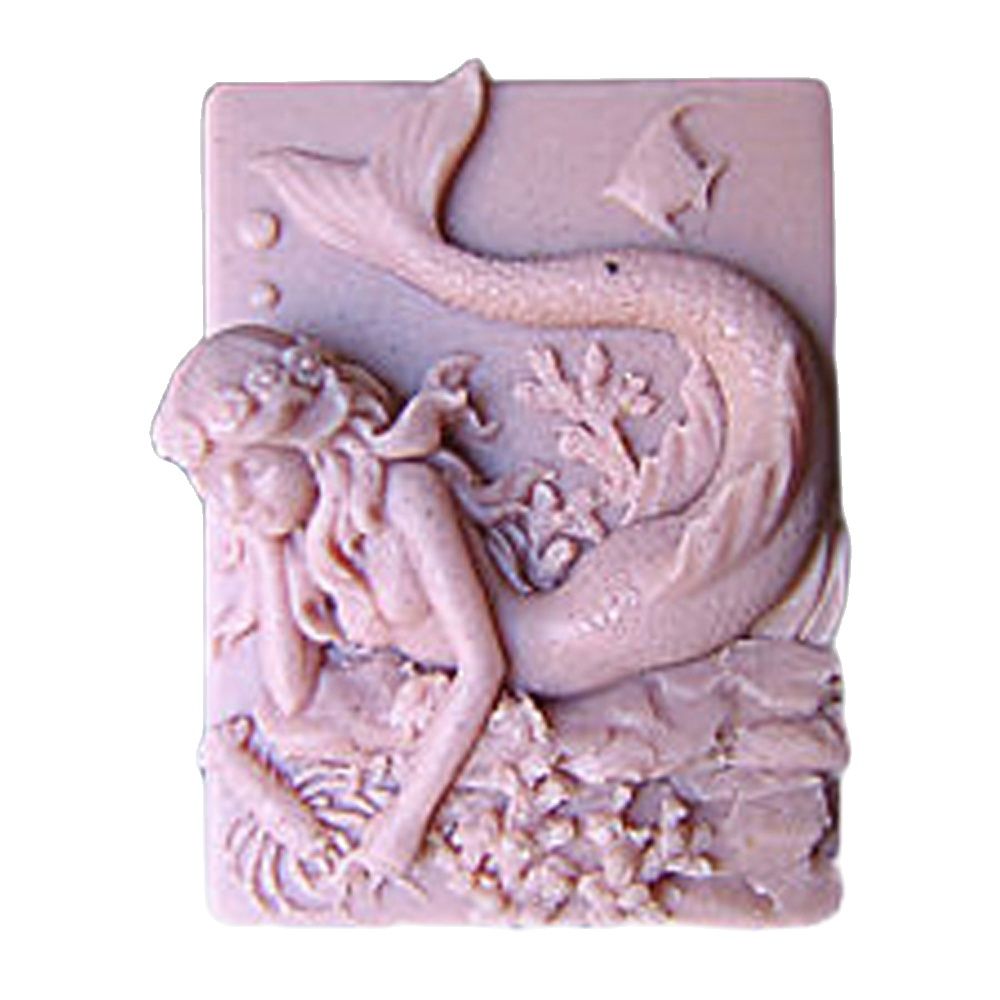 Bath Bomb Mold - 2D zeemeermin zeep siliconen mallen oceaangodin