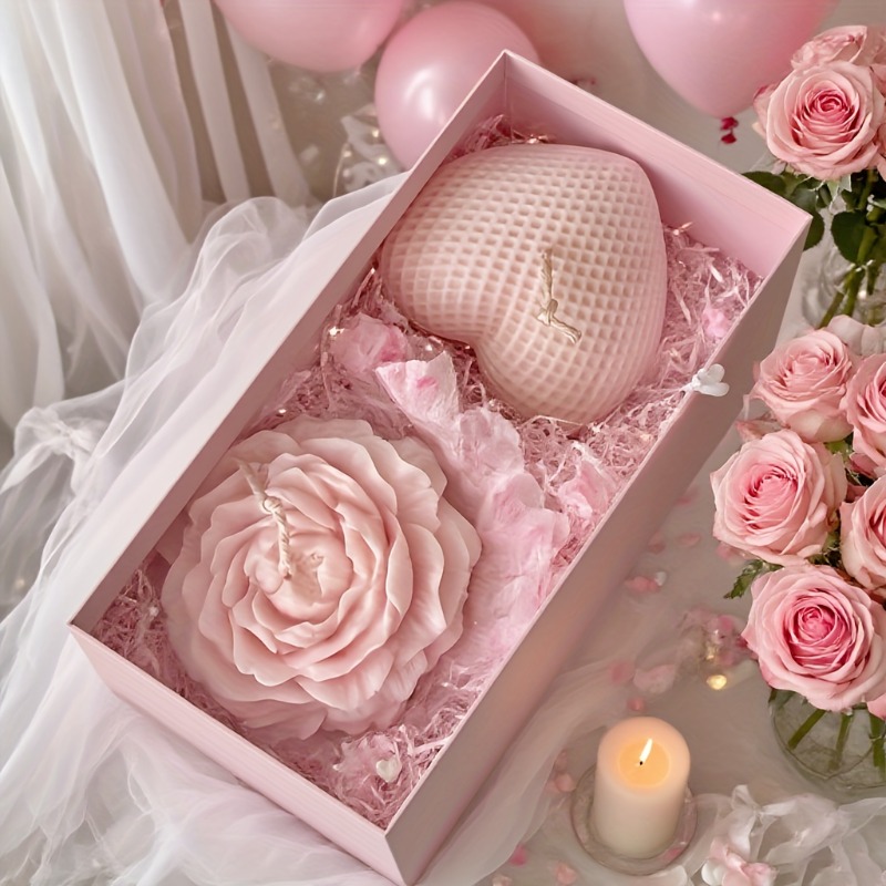 2 stuks pioenroos bloem geweve - Bath Bomb Mold recensie en prijs