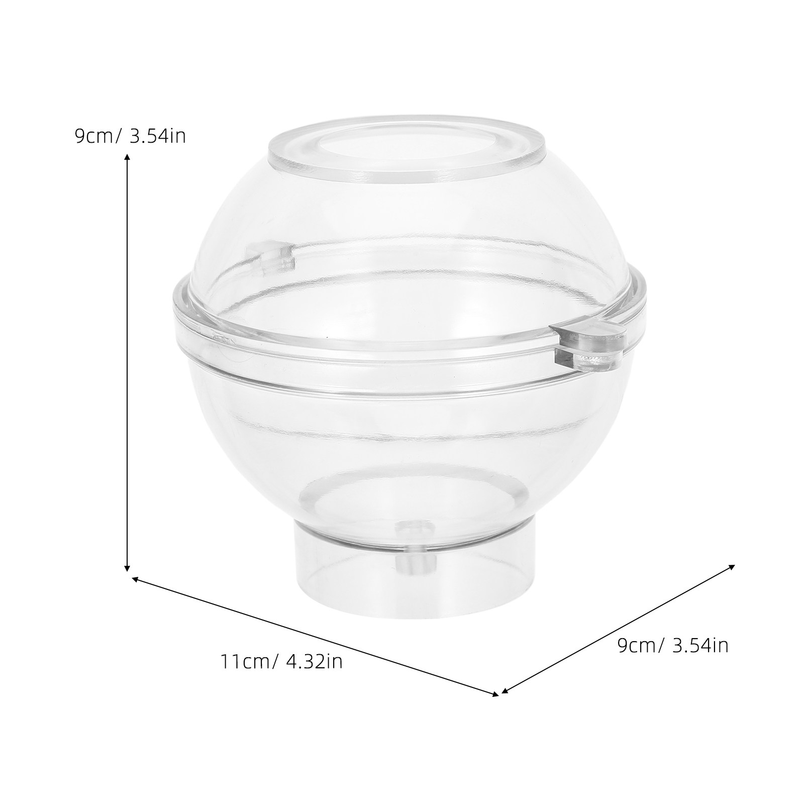 Acryl bolvorm 8cm transparant  - Bath Bomb Mold recensie en prijs