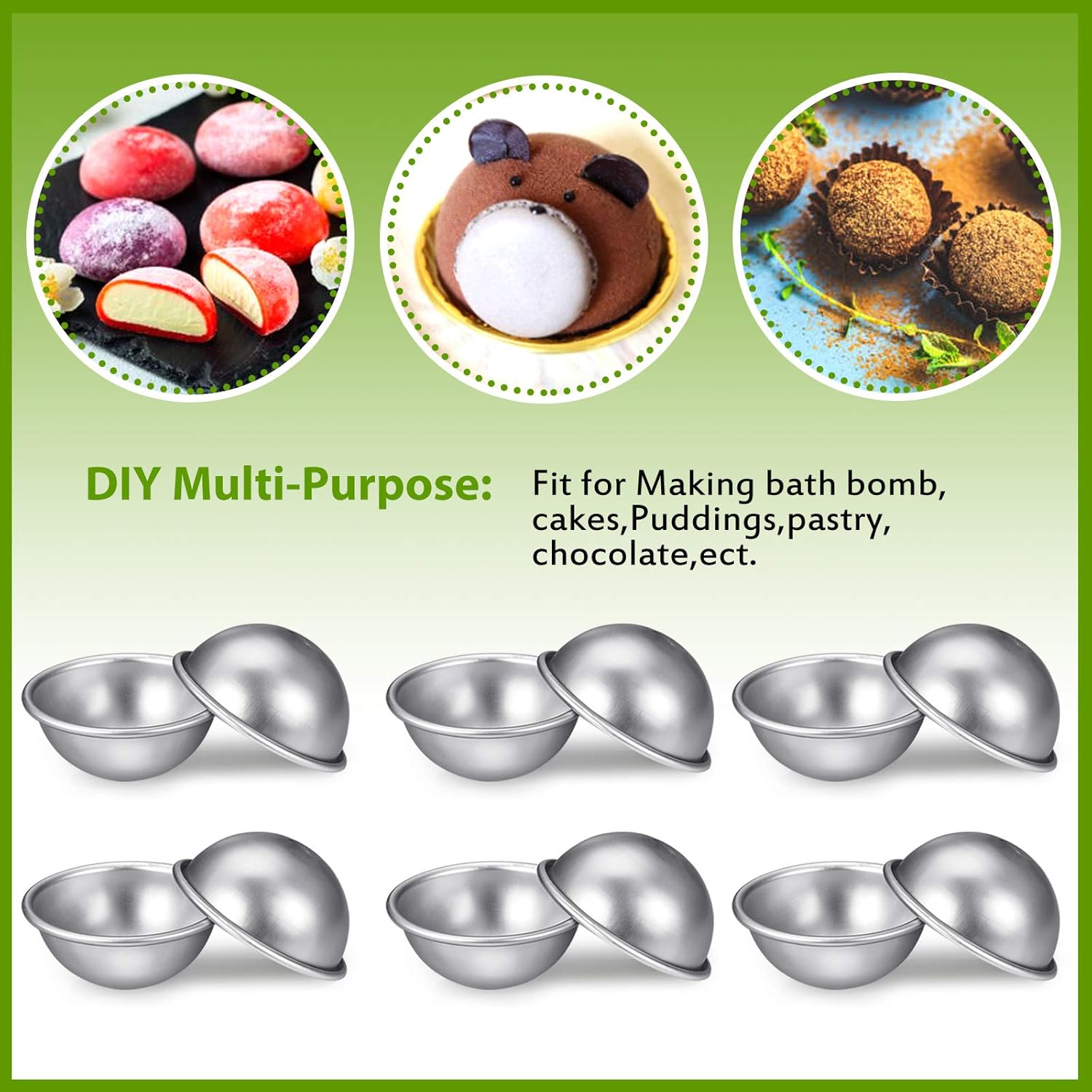 200p extra grote 8cm diameter  - Bath Bomb Mold recensie en prijs